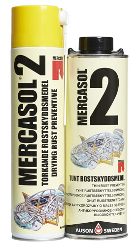 Mercasol 2  0,6 l spray Tørkende Antirustmiddel