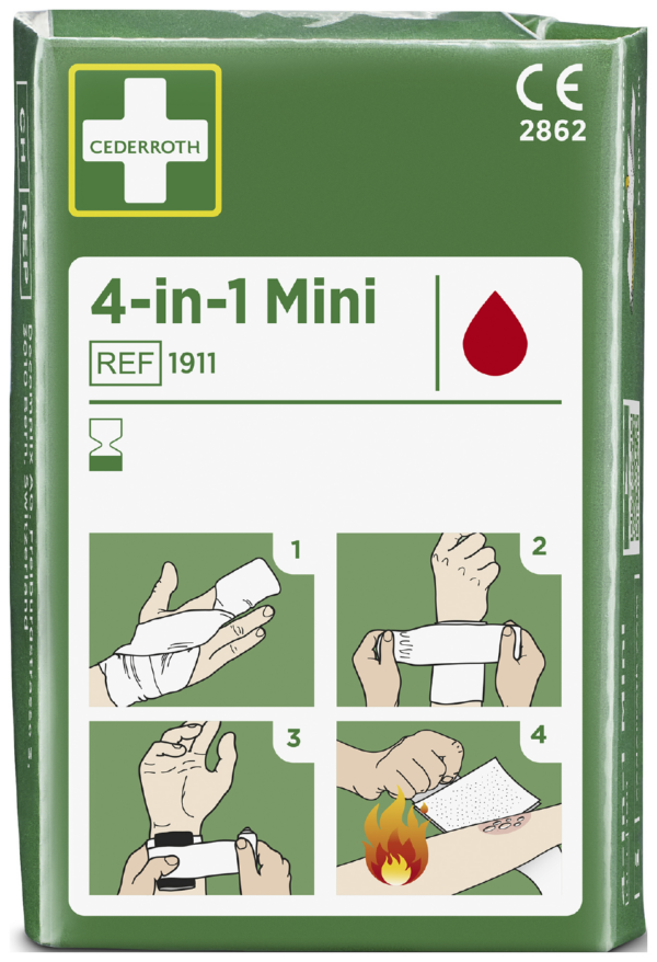 Blodstopper 4-in-1 Liten 1911 Cederroth
