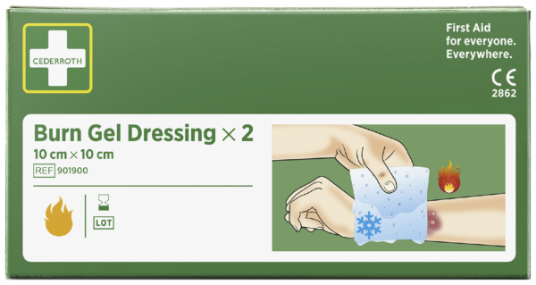 Brannskadekompress Cederroth Burn Gel 901900 10x10cm