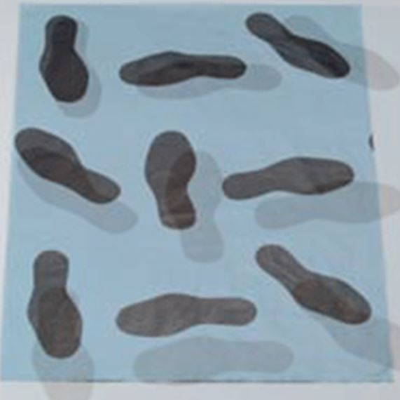 HB Gulvmatte sklisikker grå 500x400mm box 500s