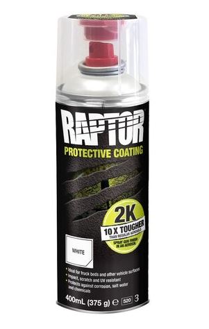 Raptor Bedliner sprayboks 400ml Hvit