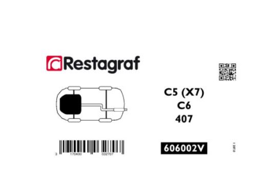 RG 606002V Festesett for motorskjerm