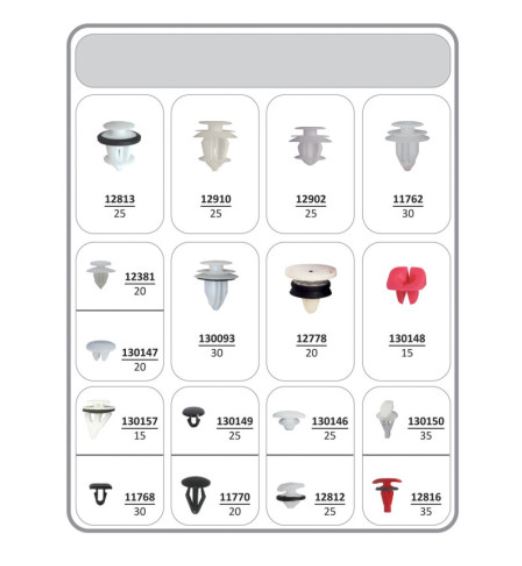 RG 70448 Sortimentsbrett med klips dører og bakluke