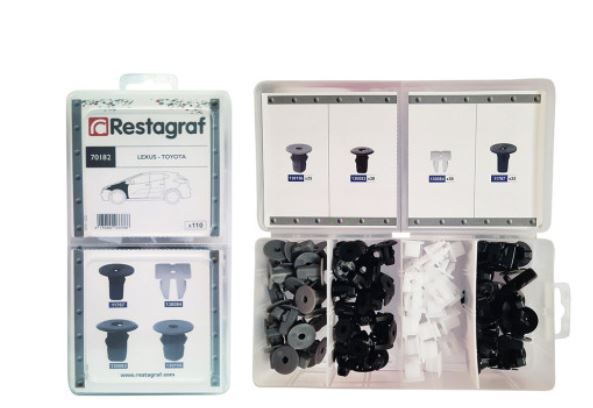 RG 70182 Sortimentsboks av plastmuttere