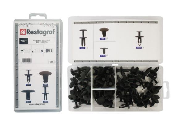 RG 70162 Sortimentsboks med trimklips og plastnagler