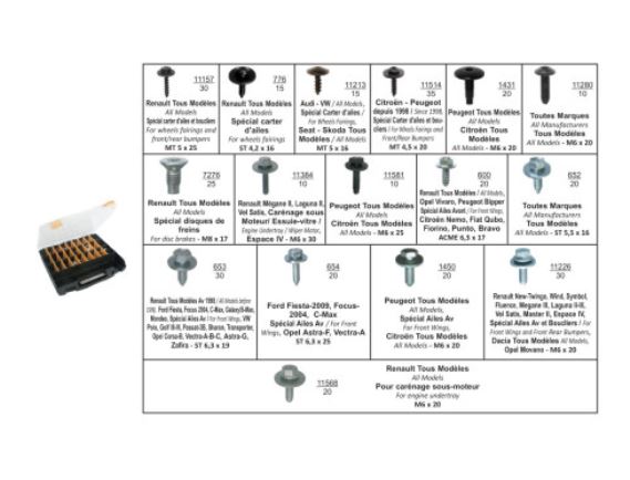 RG 95 skruer ass.boks med spesialskruer 330pk