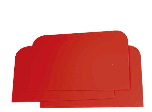 Sparkelspade Plast Rød Tynn