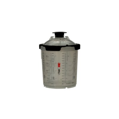 3M 26000 PPS Standard, Lokk og innerkopp, 200 µ, 650 ml,50st