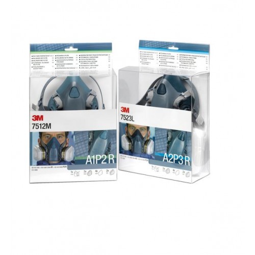 3M 7523 Filtrerende Halvmaske m/fil A2P3