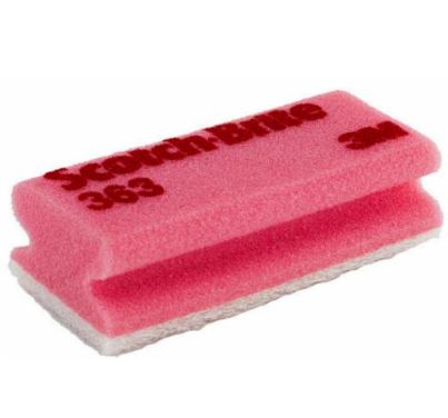 3M 363 Scotch Brite Svamp Rosa 70mmx150mm(best.vare 100stk)