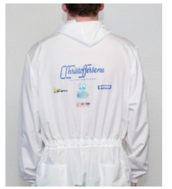 Kjeledress Hvit med CC logo