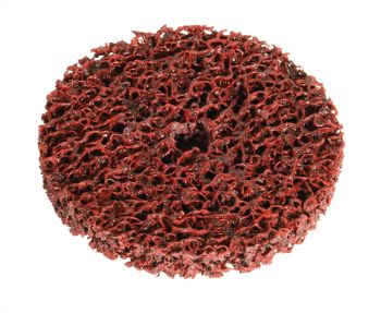 Mirka Grovrengjøringsrondell 100x13mm Rød 10stk/pk  pris/stk