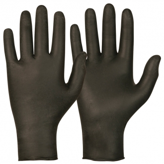 Hanske-1G Nitrile svart Pk á 100 Latexfri - Bilde 3