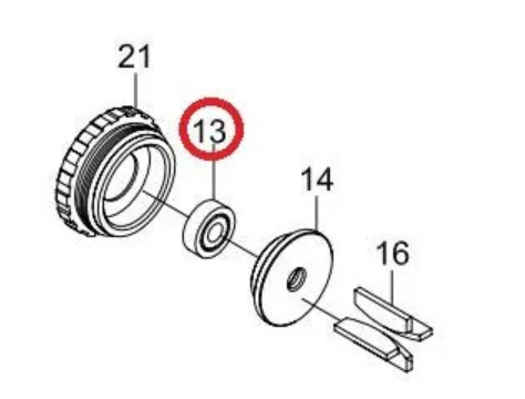 Ball Bearing lager f/SM-6W-6100, del 13