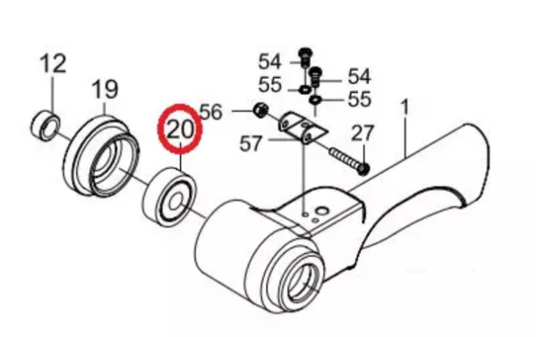 Ball Bearing lager f/SM-6W-6100, del 20