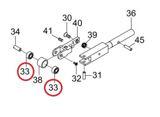 Ball Bearing sett à 2stk, del 33