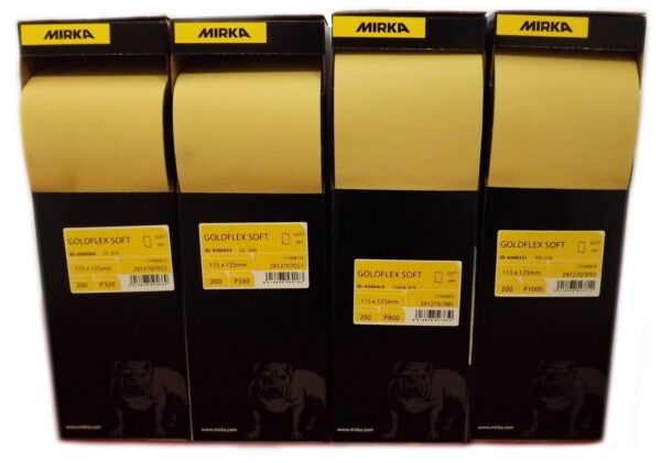 Mirka Goldflex Soft 115mmx125mm rullpapir skum 200stk