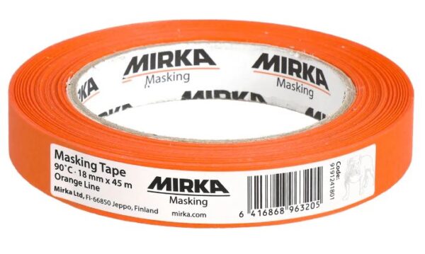 Mirka Maskeringstape Tape 90°C Orange Line