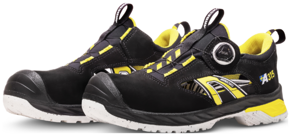 Vernesandal 315 svart/gul