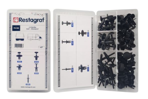 RG 70188 Sortimentsboks med støtfanger og vinge