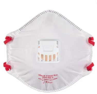 Milwaukee Støvmaske m/ventil FFP3 10pk