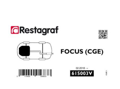 RG 615003V Festesett for motorskjerm Focus 02.2018
