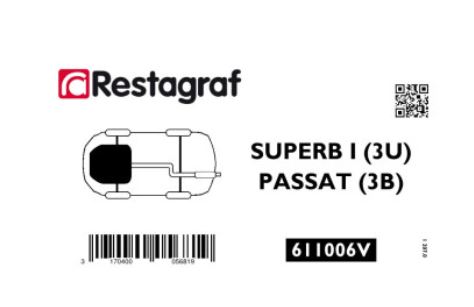 RG 611006V Festesett for motorens underskjerm Suberb/Passat