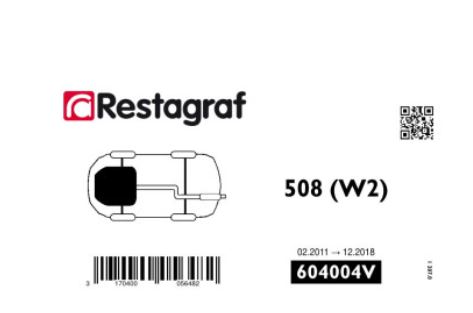 RG 604004V Festesett for motorskjerm 508 02.2011-12.2018