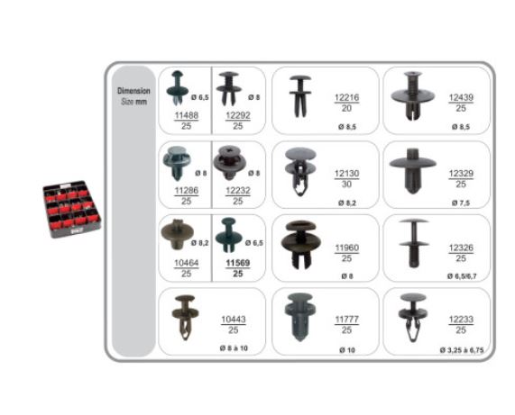 RG 70437 Sorteringsbrett av plastnagler multiprodusent