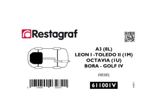 RG 611001V Festesett for dieselmotor underskjerm