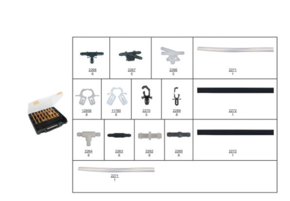 RG 98 Sortimentsboks med beslag og vindusspyleslange