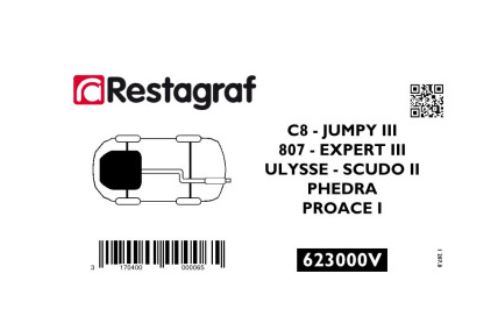 RG 623000V Festesett for motorskjerm