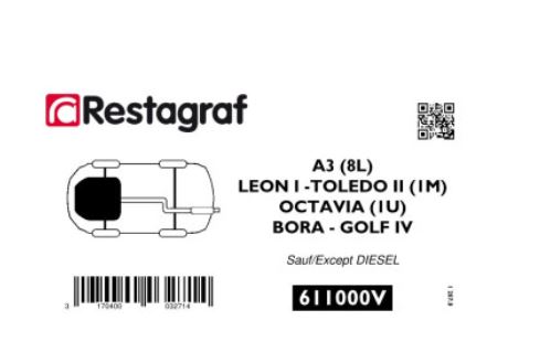 RG 611000V Festesett for bensinmotor festeskjerm