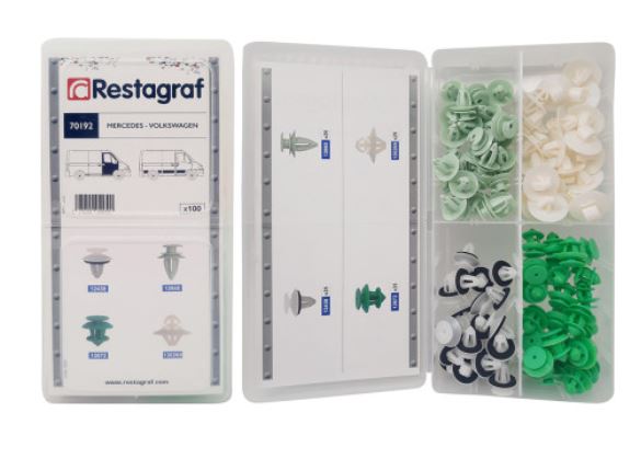RG 70192 Sortimentsboks med panel og listklips