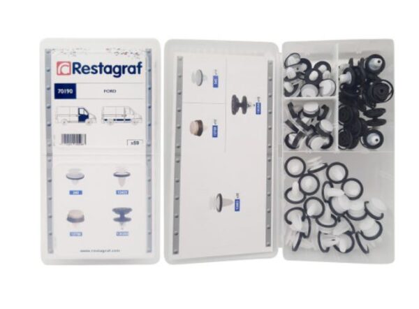 RG 70190 Sortimentsboks med paneler og listeklips Ford van