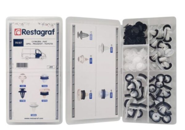 RG 70187 Sortimentsboks med panelklips