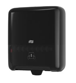 Dispenser plast håndtørk rull sort H1 Tork 551008 (2900667)