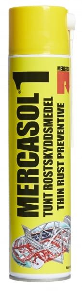 Mercasol 1  0,6 l spray anti rust for kanaler og hulrom