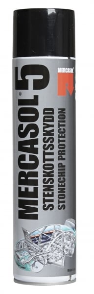 Mercasol 5  svart Spray 0,6 l Steinsprutbeskyttelse