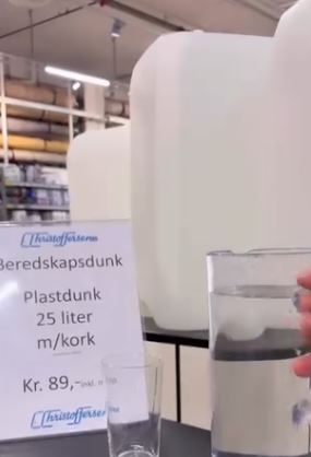 Tom Plastkanne 25L m/kork