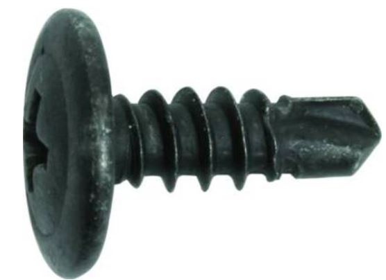 Forch Plateskrue m/fastskive PH sort 4,2x19 100pk