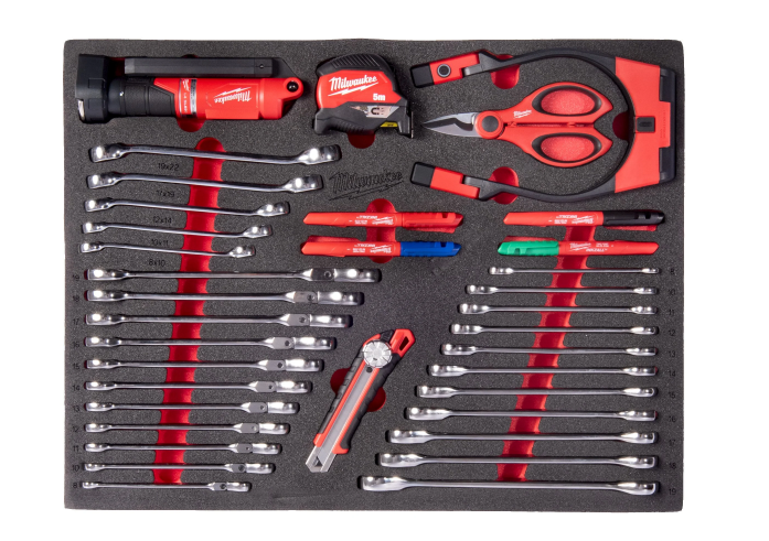 Milwaukee Fastnøkkel. belysning Toolguard 36deler