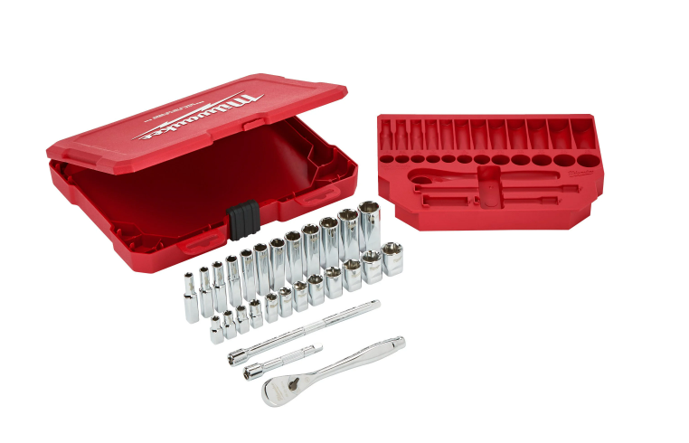 Milwaukee Skrallesett  3/8"mm 32deler